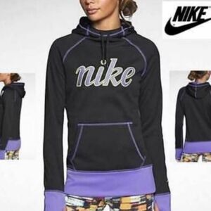 Nike Therma-Fit Purple Hoodie Teal Purple Women's Medium